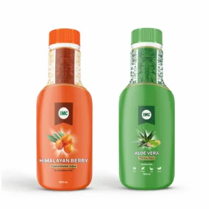 Himalayan Berry Juice & Aloe Vera Fibrous Juice - Natural Detox & Nutrition Pack Combo